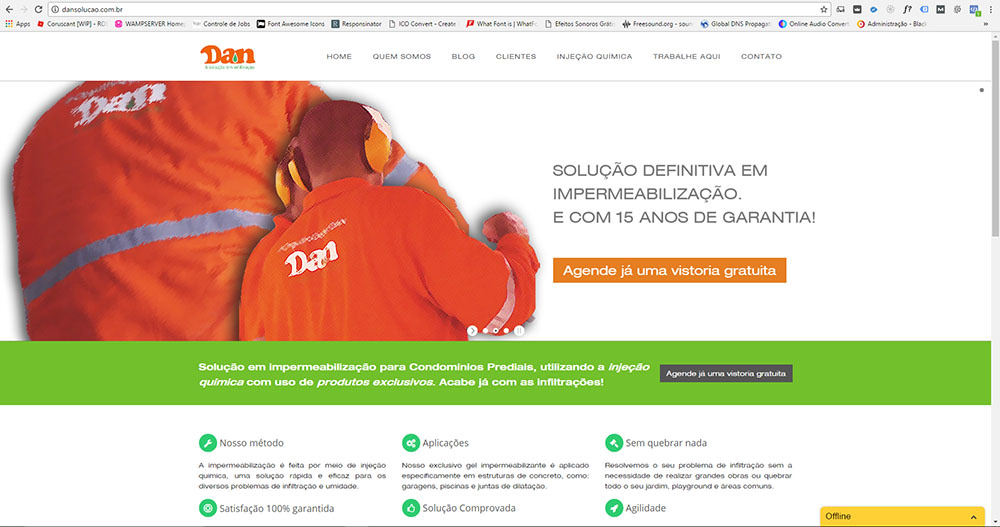 Website Dan Solução - Home