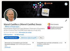 Perfil personal en LinkedIn